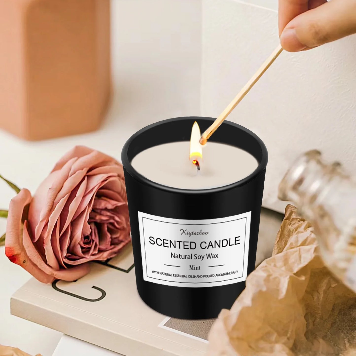 Scented Candles 12 Gift Sets for Women Natural Soy Wax Christmas Birthday Gift Candles Burning Time for 240H