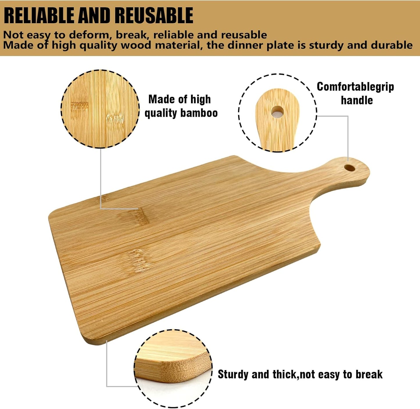 11X5 in Mini Charcuterie Boards,6 Pcs Small Wood Cutting Board Bulk Cutting Board for Crafts with Handle,Laser Engraving Cutting Boards Blank,Unfinished Wood Cutting Boards,Mini Cheese Board as Gift