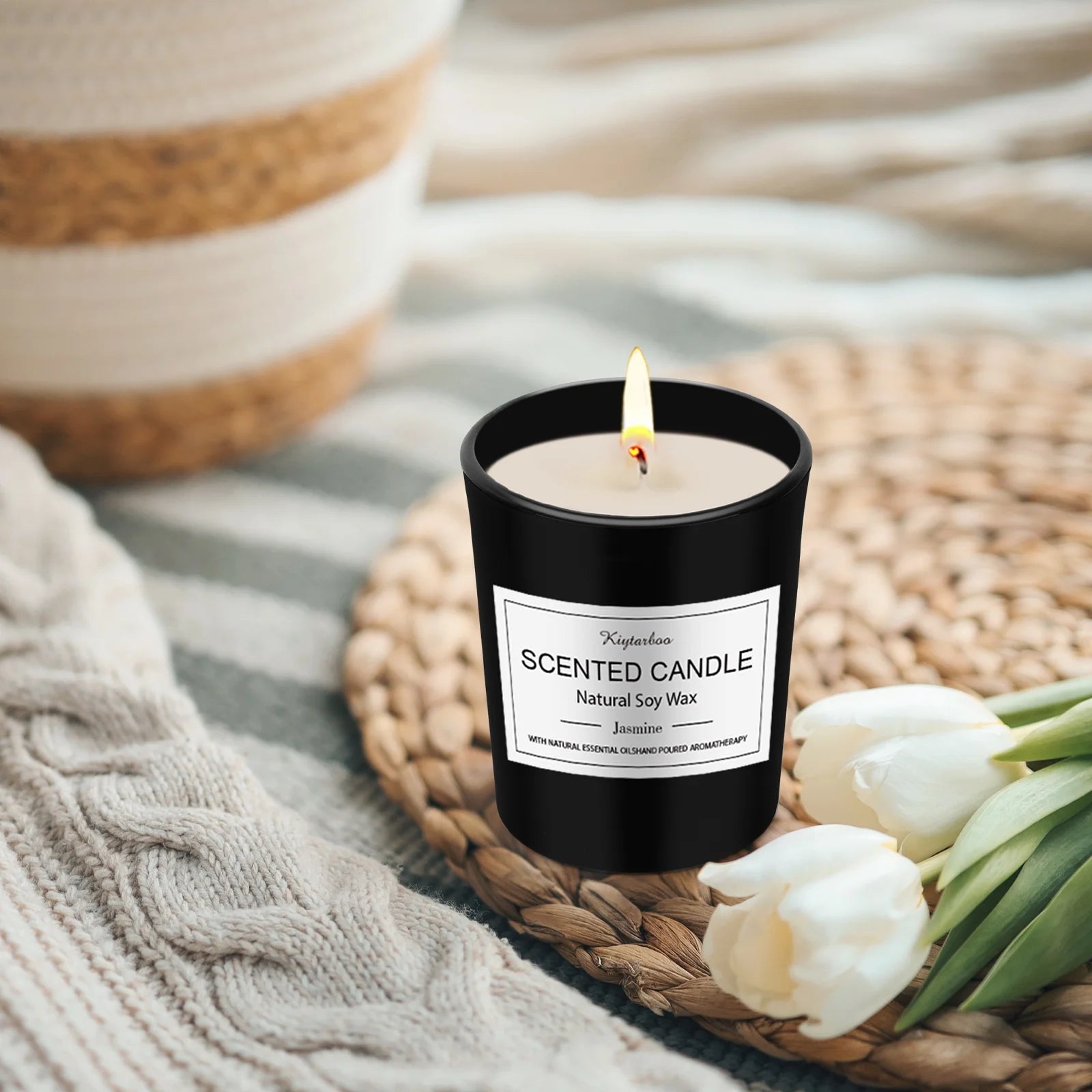 Scented Candles 12 Gift Sets for Women Natural Soy Wax Christmas Birthday Gift Candles Burning Time for 240H