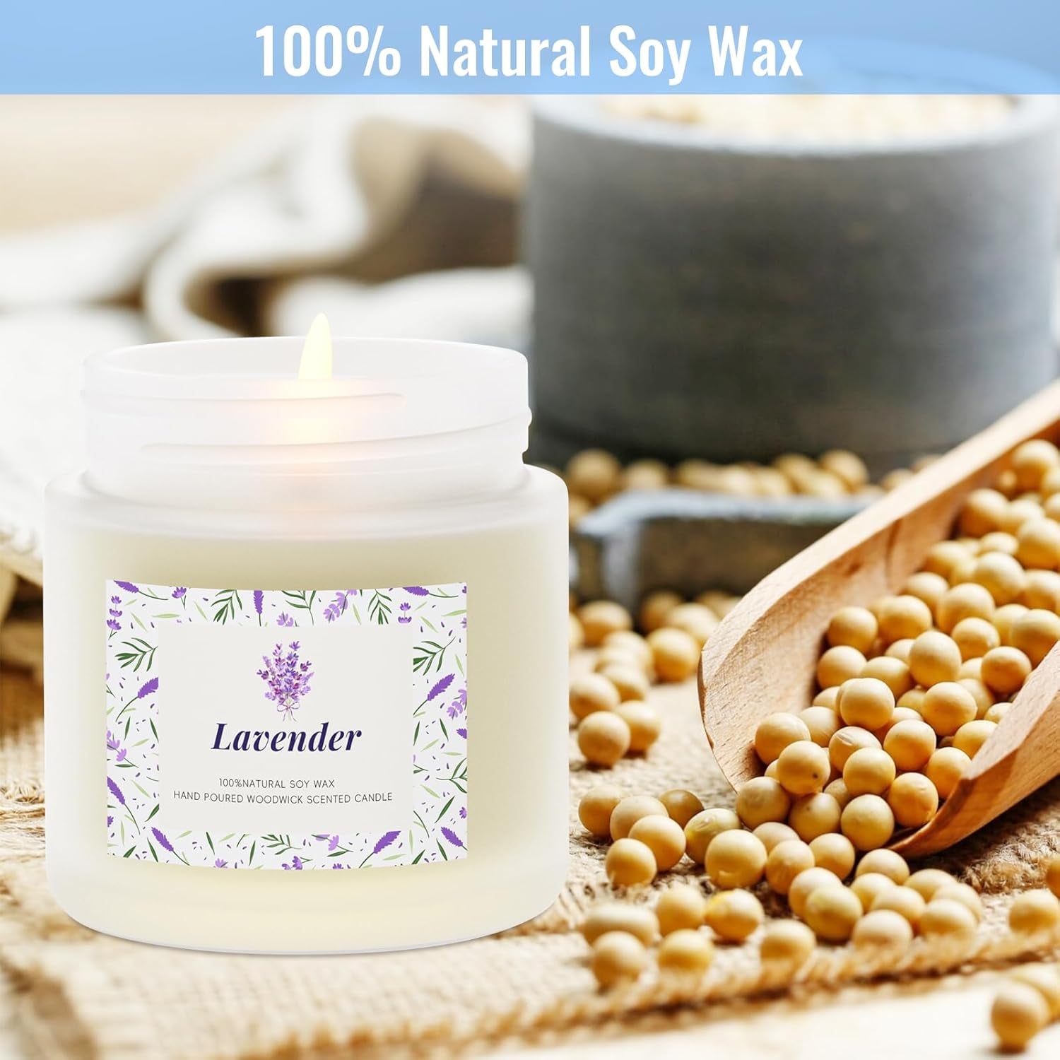 Scented Candles, Long-Lasting Candles for Home Scented, 5 Pack Candle Set, Candles for Women, Natural & Safe Ingredients, Candle Set for Birthday, Valentine'S Day Scented Candles for Her